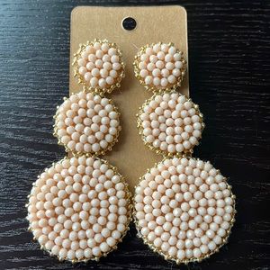 Boutique Large Beaded Statement Earrings